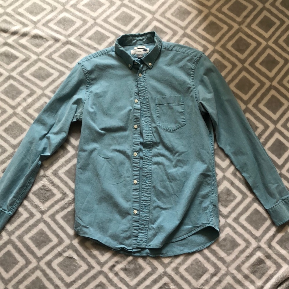 Old Navy The Oxford Shirt Blue Slim Fit